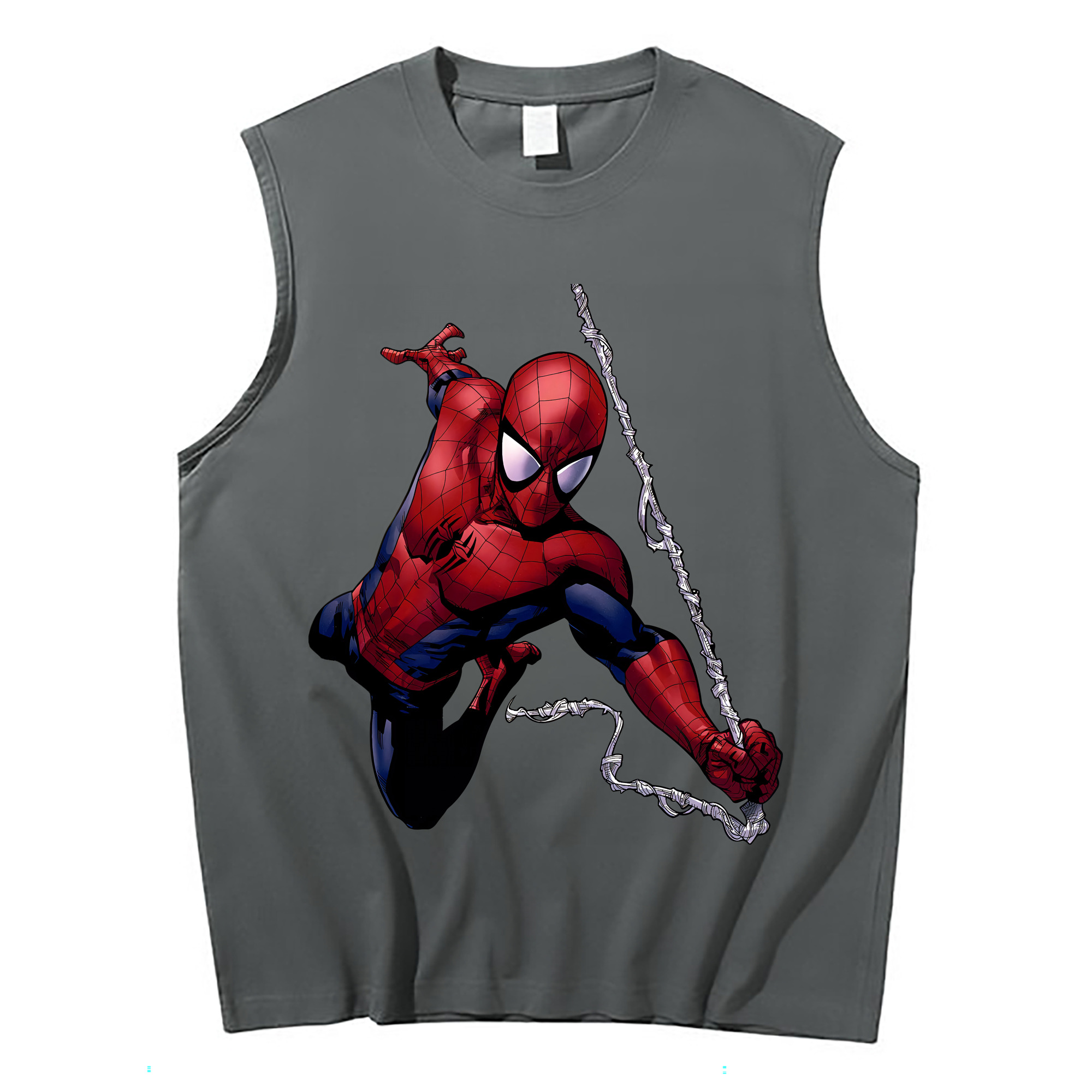 （画像用） Spider Man スパイダーマン コットン100％タンクトップ（フロントプリント）